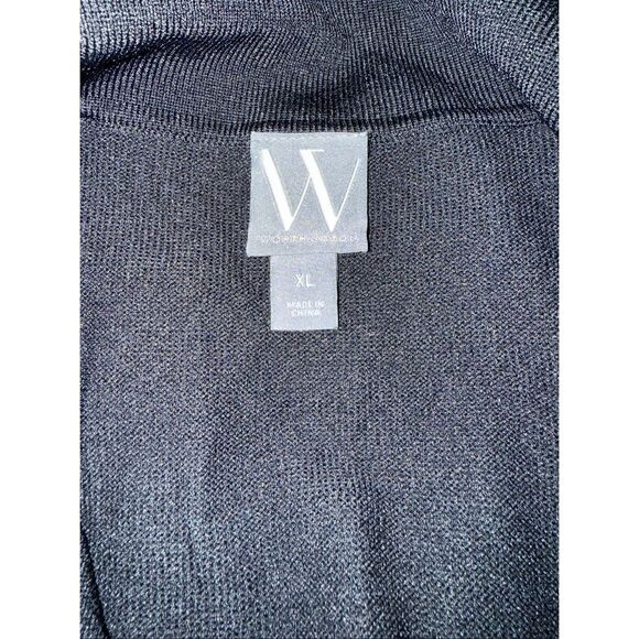 Worthington Women’s Elbow Sleeve V-Neck  Pull Over  Sweater  Size XL Black - Picture 4 of 7